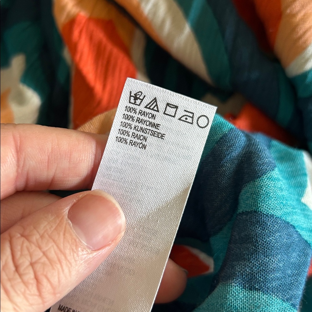 Free People Blue and Orange Maxi Dress - Picture 9 of 9